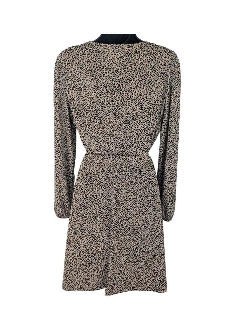 Banana Republic Leopard Print Dress Fit Flare Office Classic Chic Medium Petite - Picture 2 of 8